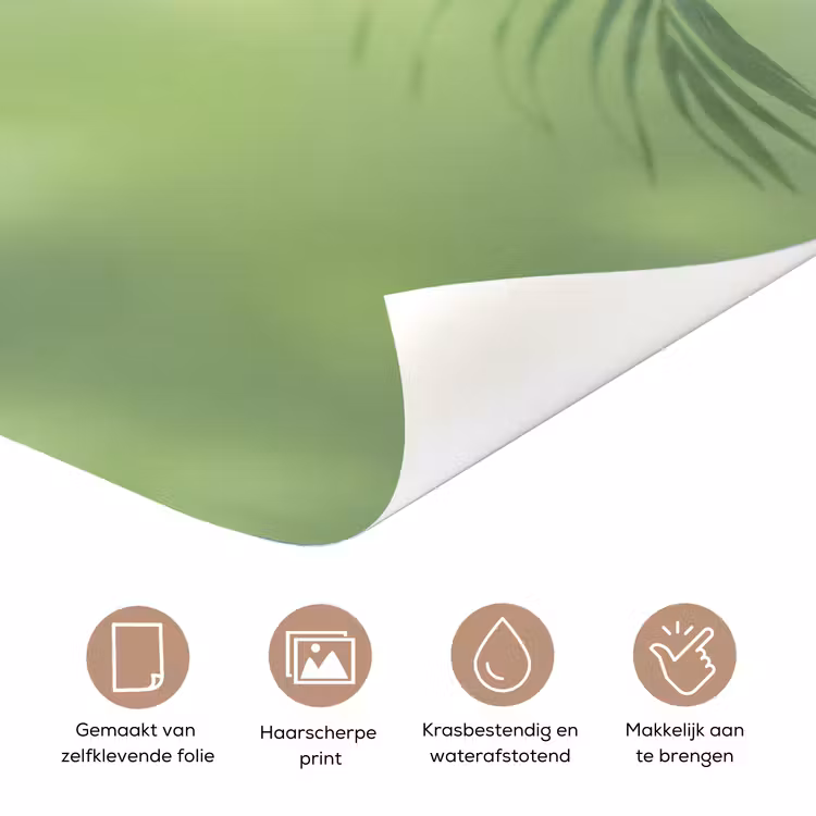 Deursticker - Natuur - Vervaagd - Groen - Abstract - Modern — 3
