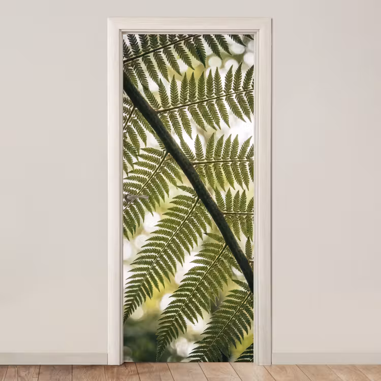 Deursticker - Plant - Blad - Natuur - Groen - Detail — 1
