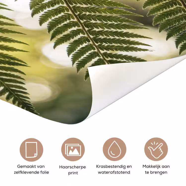 Deursticker - Plant - Blad - Natuur - Groen - Detail — 3