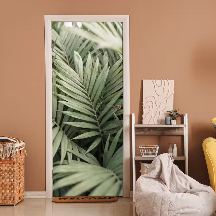 Deursticker - Plant - Palmbladeren - Natuur - Groen — 2
