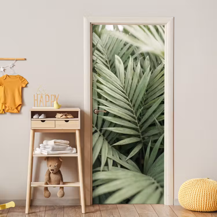 Deursticker - Plant - Palmbladeren - Natuur - Groen — 6