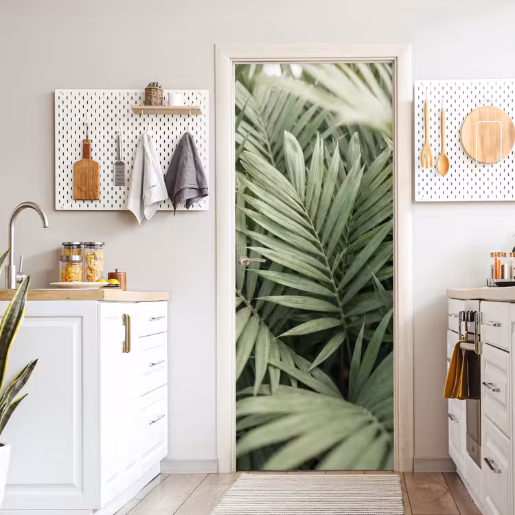Deursticker - Plant - Palmbladeren - Natuur - Groen — 7