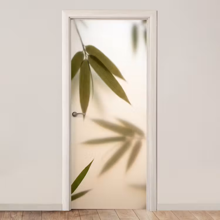 Deursticker - Planten - Bladeren - Natuur - Groen — 1
