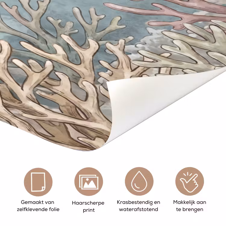 Deursticker - Vis - Koraal - Oceaan - Illustratie - Onderwater — 3