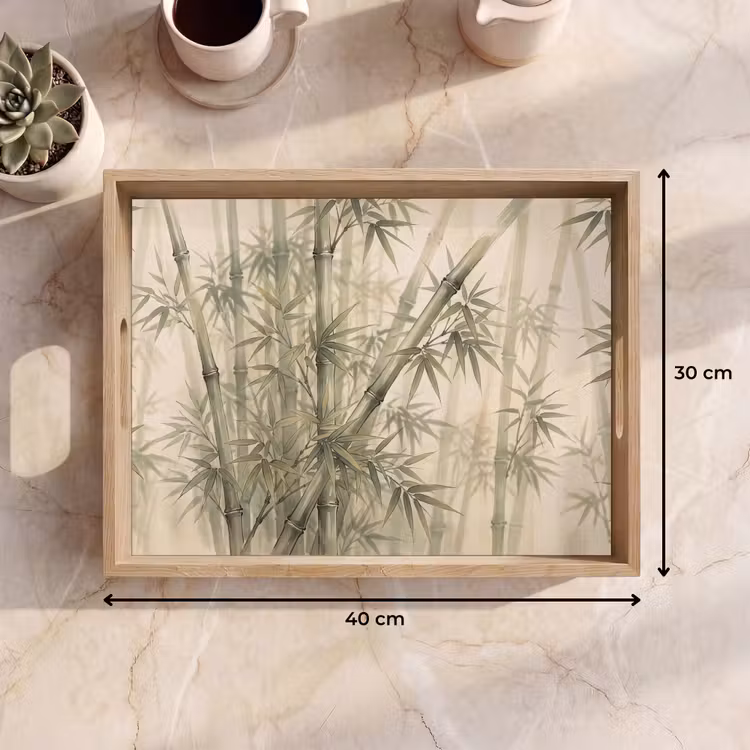 Dienblad - Bamboe - Bladeren - Aziatisch - Groen - Natuur — 9