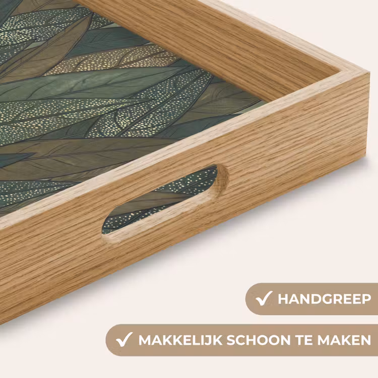 Dienblad - Bladeren - Patroon - Gestippeld - Natuur - Groen — 5