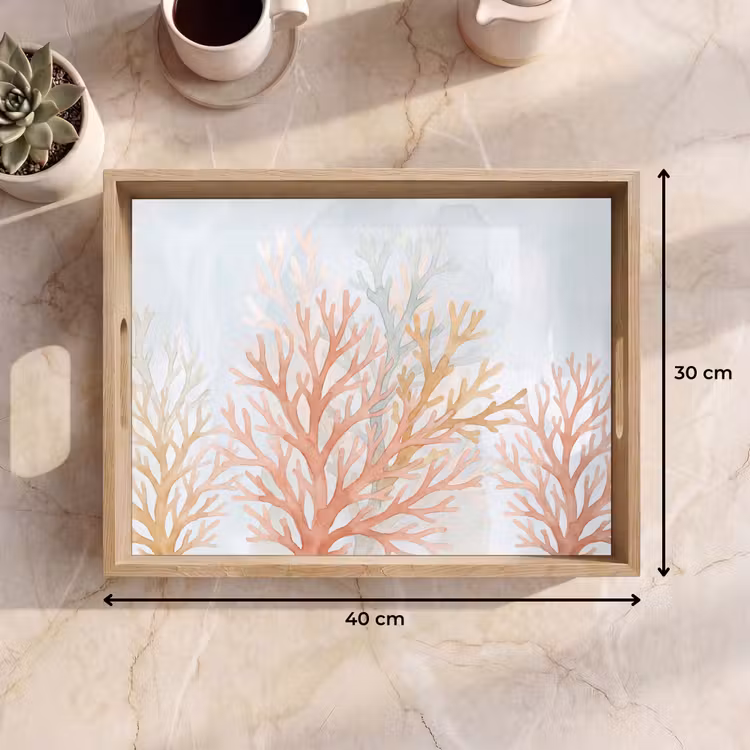 Dienblad - Natuur - Abstract - Aquarel - Organisch - Warm — 9