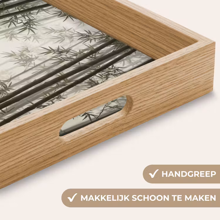 Dienblad - Bamboe - Bos - Mist - Natuur — 5