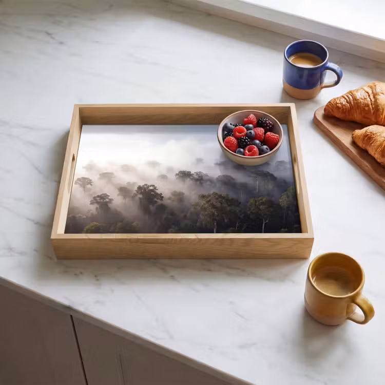Dienblad - Bos - Mist - Natuur - Groen — 4