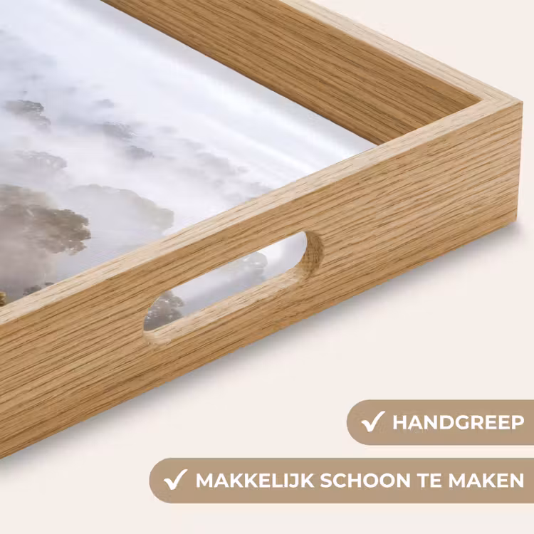 Dienblad - Natuur - Mist - Bos - Ochtend - Goud — 5