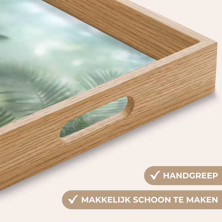 Dienblad - Natuur - Vervaagd - Groen - Abstract - Modern — 5