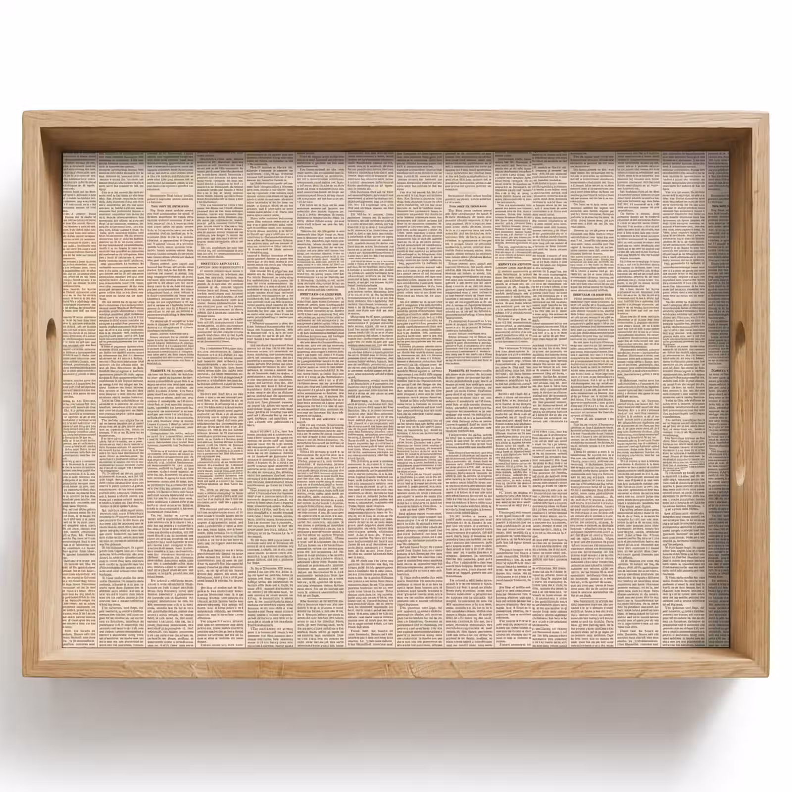Dienblad - Krant - Nieuws - Historisch - Vintage - Beige — 1