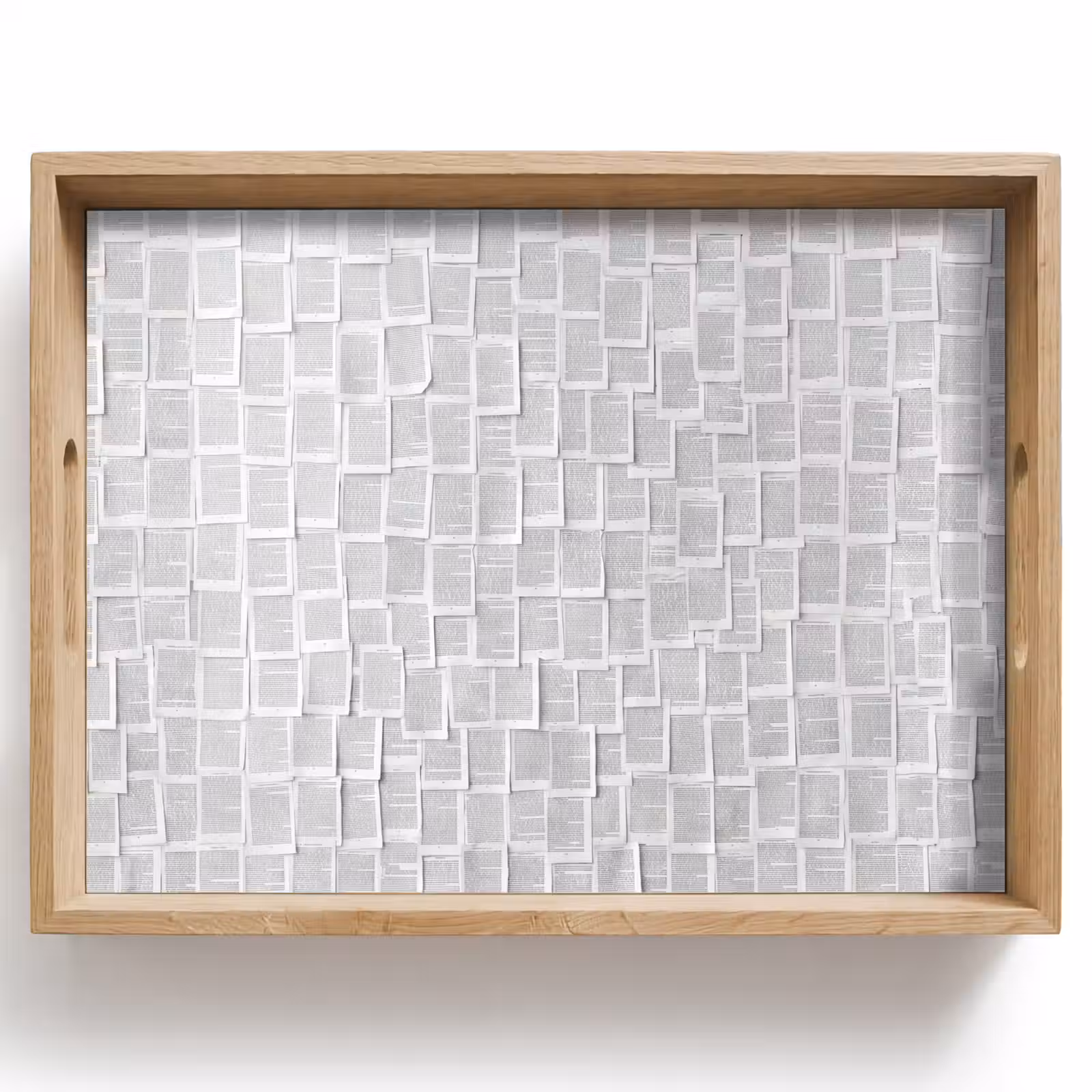 Dienblad - Papier - Overlappend - Textuur - Modern - Wit — 1