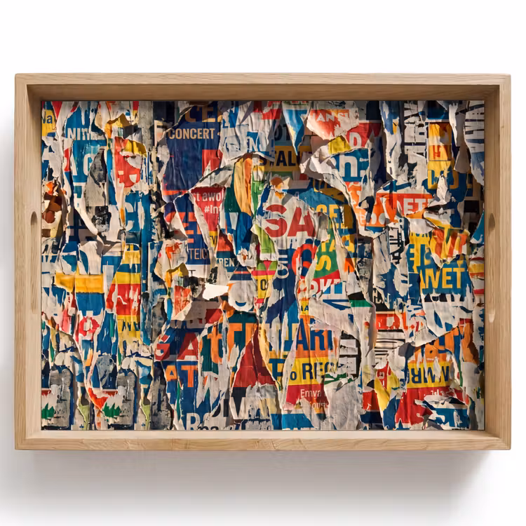 Dienblad - Abstract - Gelaagd papier - Urban - Modern - Kleurrijk — 1