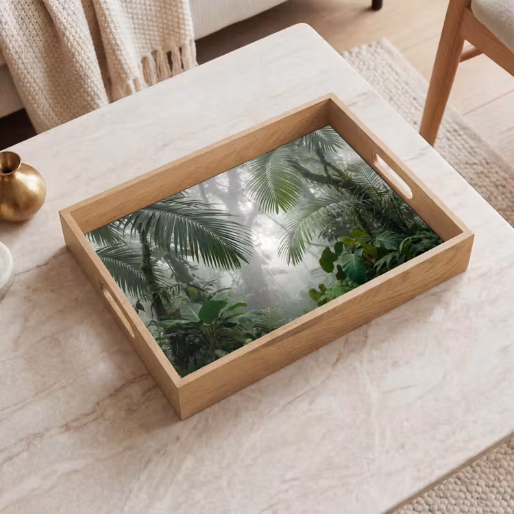 Dienblad - Natuur - Jungle - Mist - Tropisch - Groen — 2