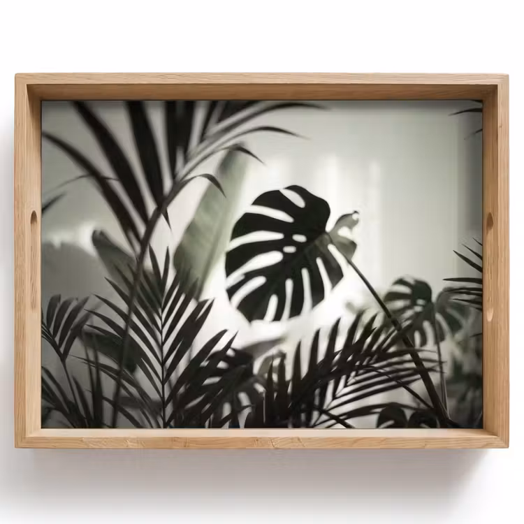 Dienblad - Planten - Bladeren - Natuur - Minimalistisch - Groen — 1