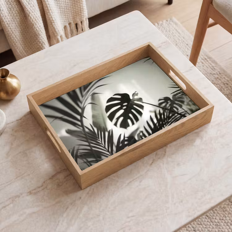 Dienblad - Planten - Bladeren - Natuur - Minimalistisch - Groen — 2