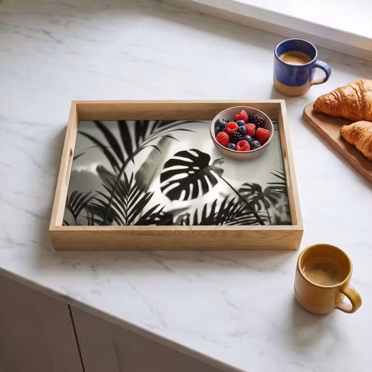 Dienblad - Planten - Bladeren - Natuur - Minimalistisch - Groen — 4