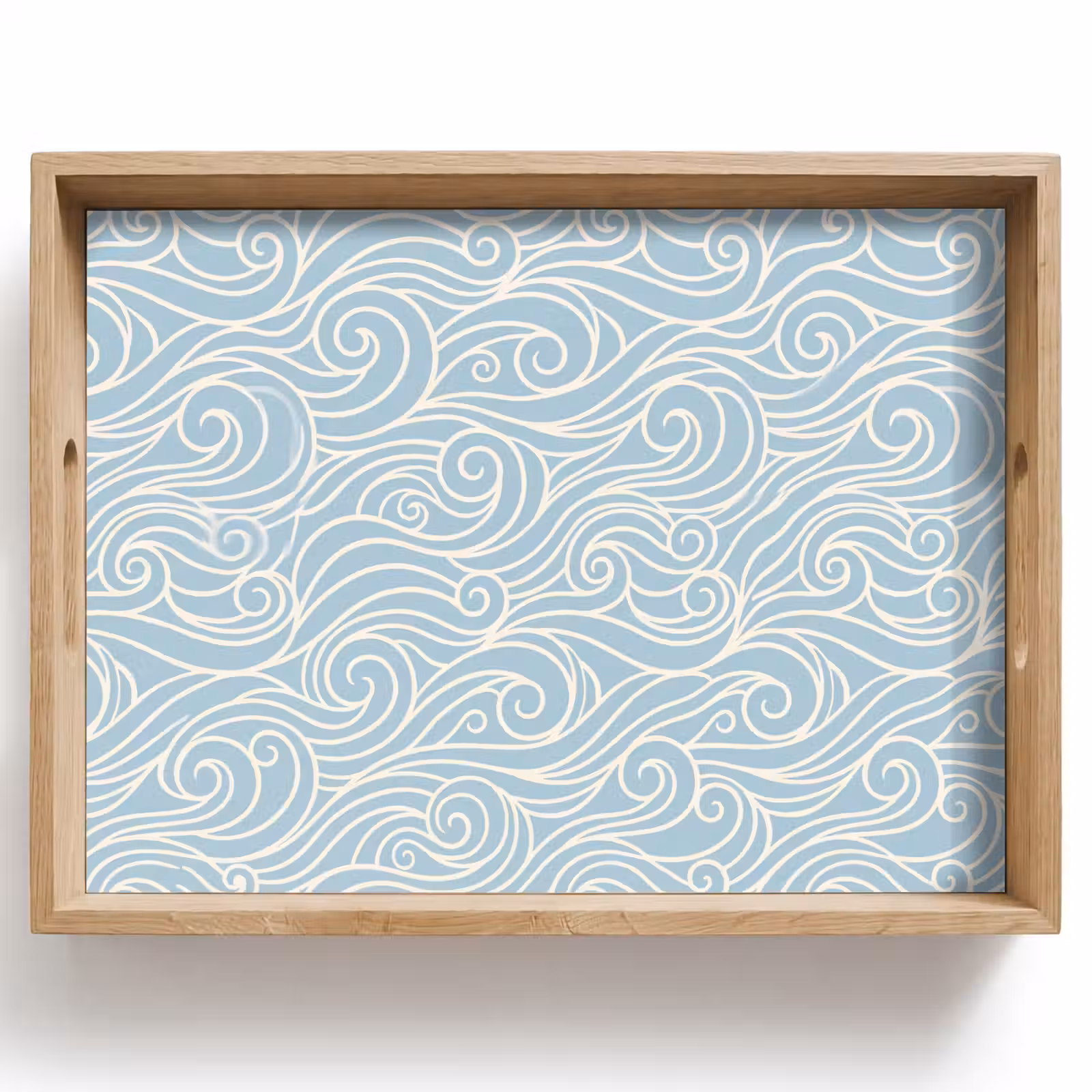 Dienblad - Golf - Abstract - Natuur - Modern - Blauw — 1