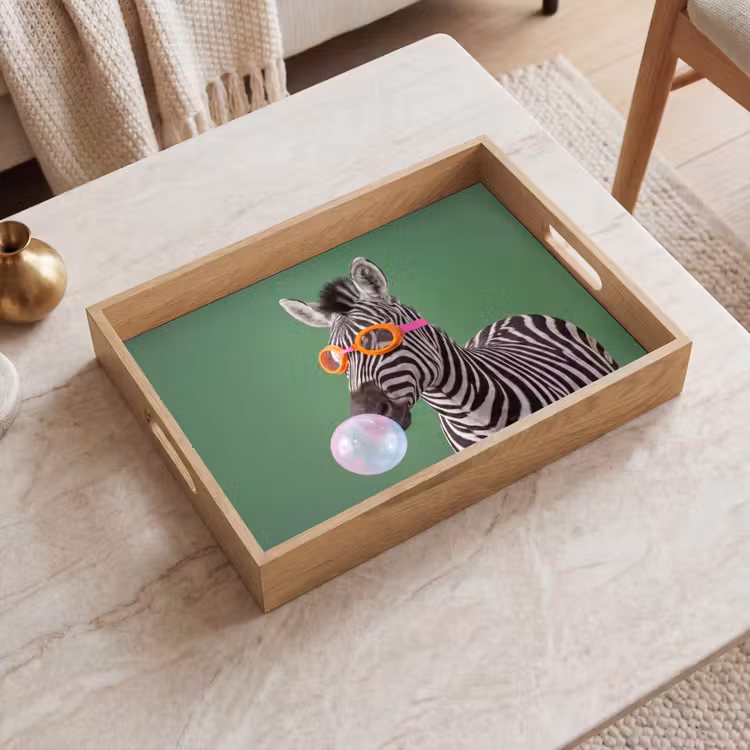 Dienblad - Dier - Bril - Bel - Modern - Groen — 2