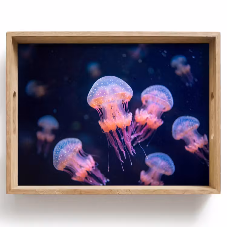 Dienblad - Dier - Onderwater - Natuur - Roze - Mysterieus — 1