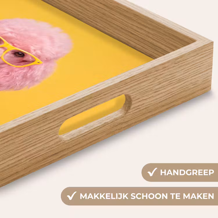Dienblad - Hond - Kauwgum - Dieren - Modern - Roze — 5