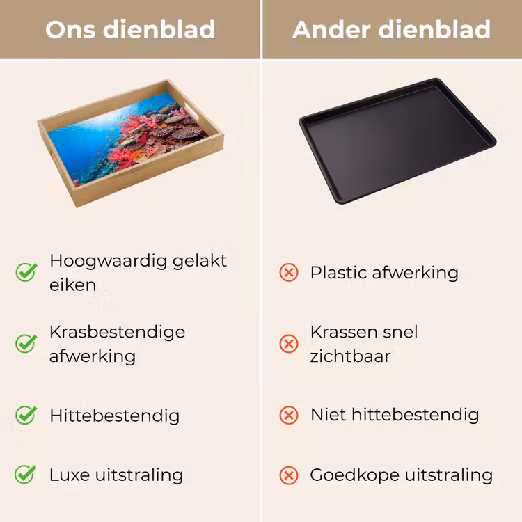 Dienblad - Koraalrif - Vissen - Onderwater - Tropisch - Rood — 3