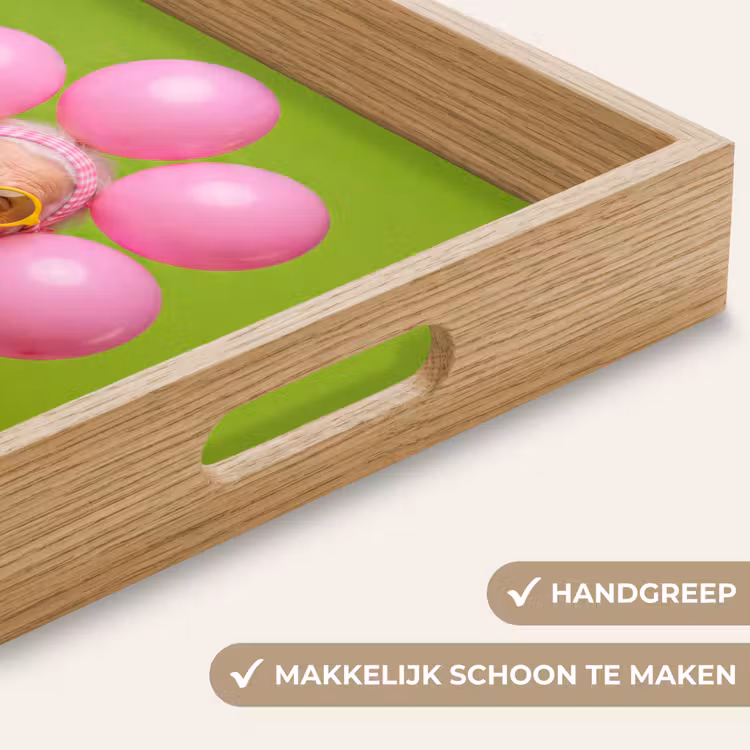 Dienblad - Mens - Ballonnen - Feest - Kleurrijk - Roze — 5