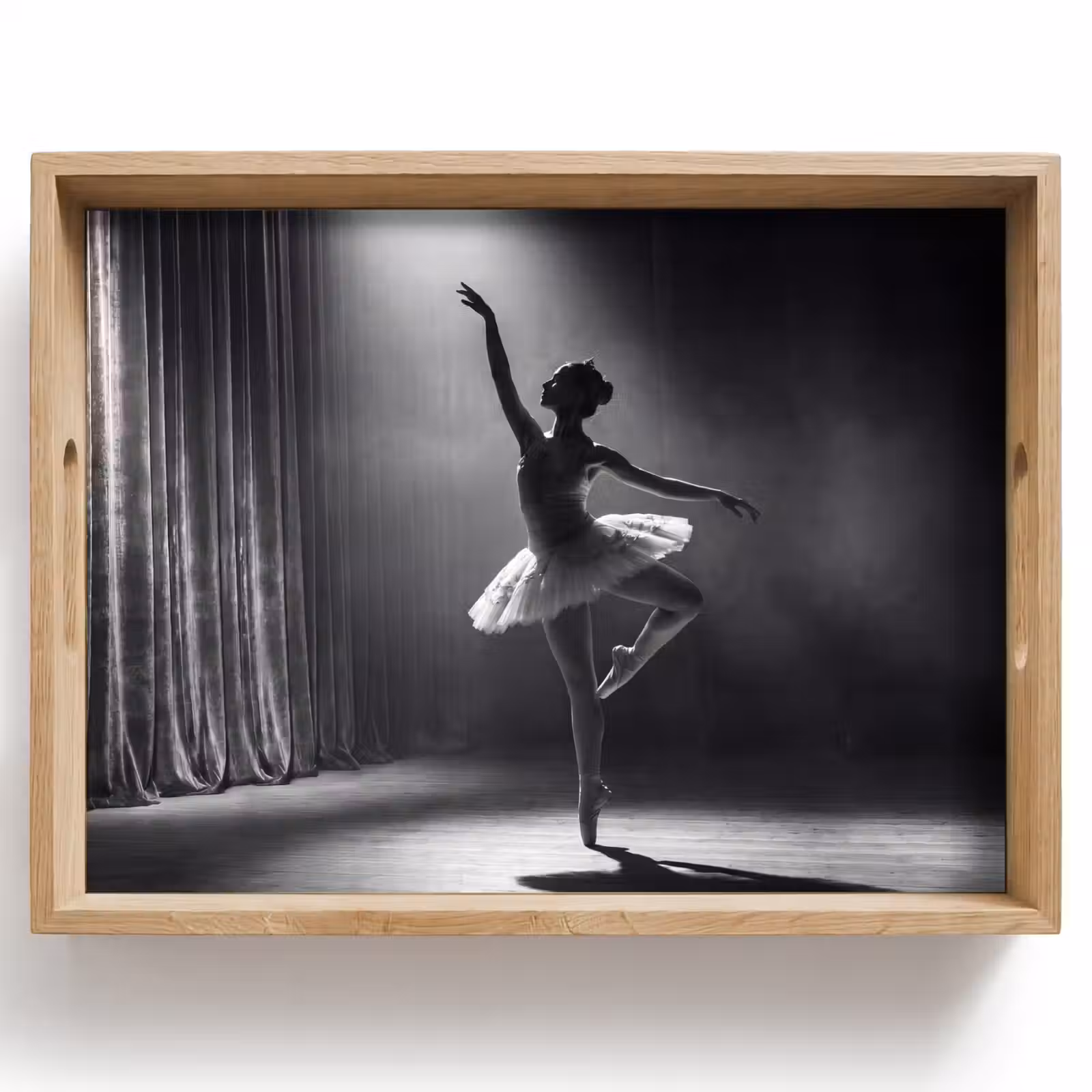 Dienblad - Danser - Podium - Zwart-wit - Kunst - Klassiek — 1