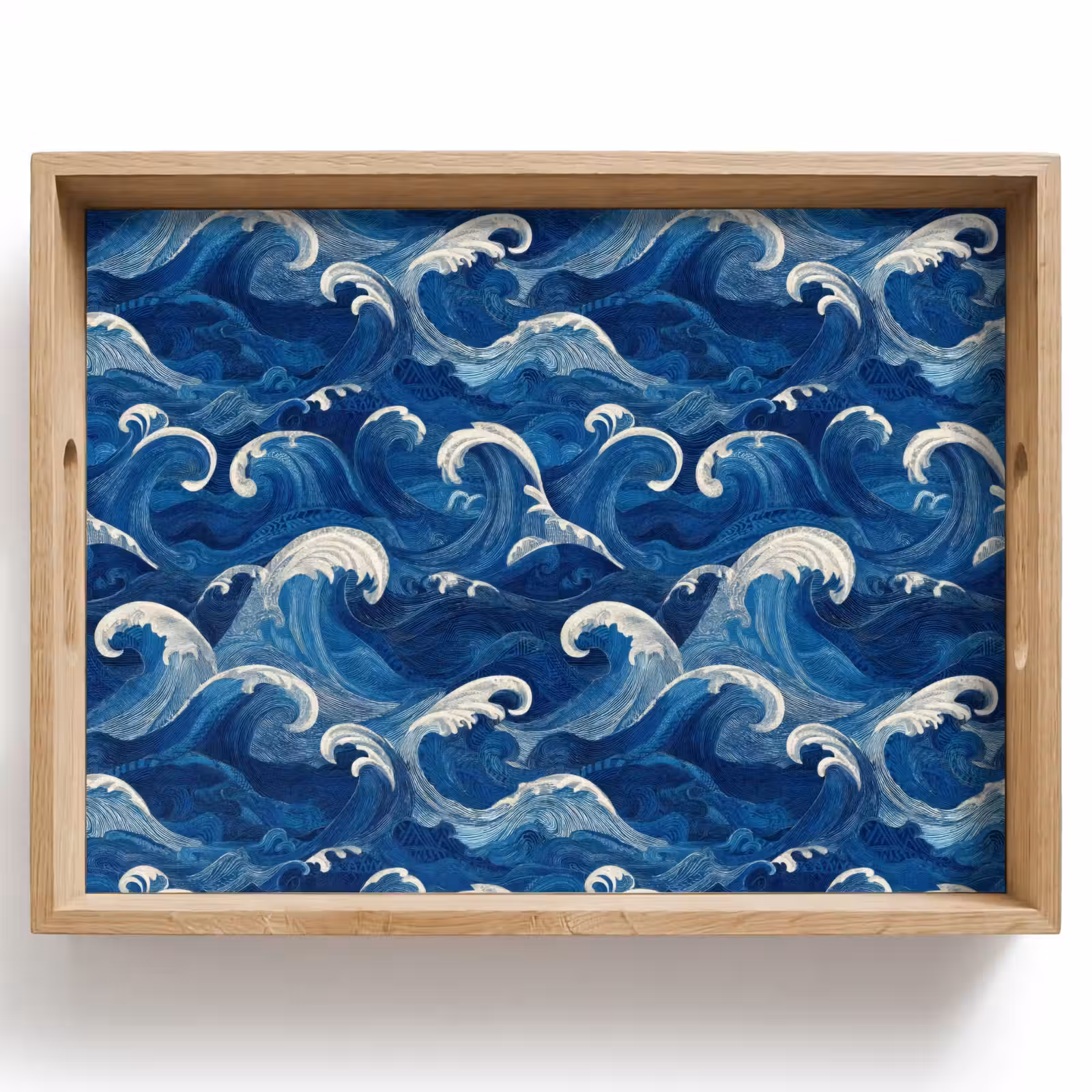 Dienblad - Japans - Oceaan - Golven - Blauw — 1