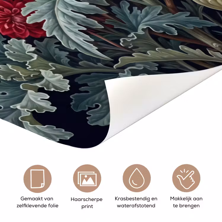 Deursticker - Planten - Tropisch - Botanisch - Donker - Groen — 3
