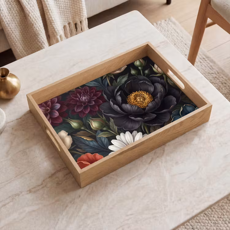 Dienblad - Bloemen - Boeket - Natuur - Klassiek - Weelderig — 2