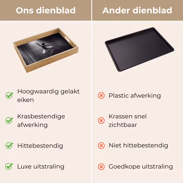 Dienblad - Danser - Podium - Zwart-wit - Kunst - Klassiek — 3