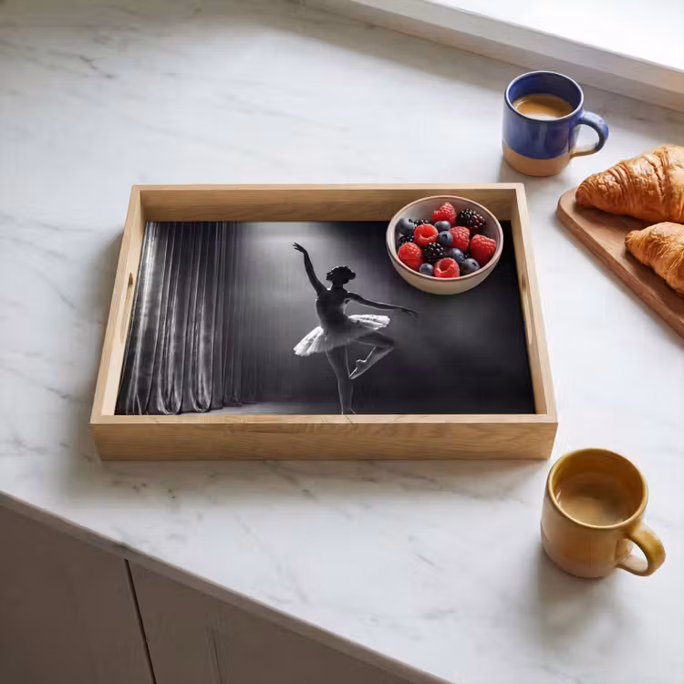 Dienblad - Danser - Podium - Zwart-wit - Kunst - Klassiek — 4
