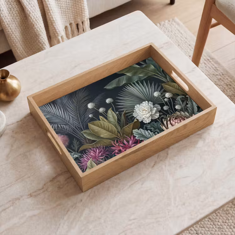Dienblad - Planten - Tropisch - Botanisch - Donker - Groen — 2