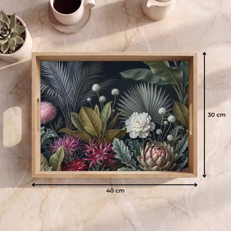 Dienblad - Planten - Tropisch - Botanisch - Donker - Groen — 9