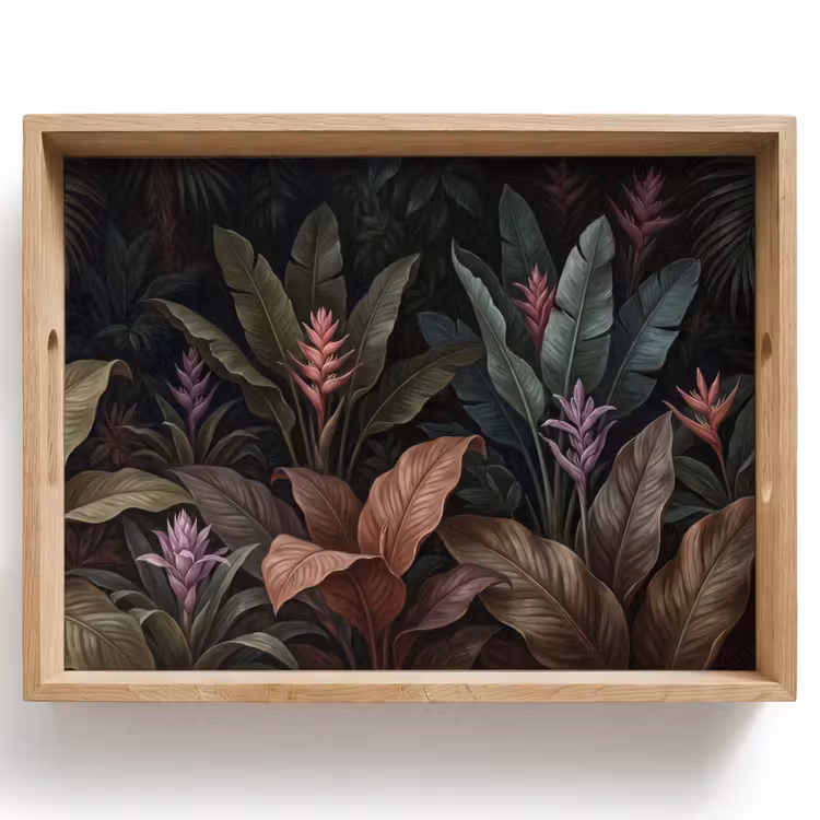 Dienblad - Planten - Tropisch - Jungle - Donker - Natuur — 1