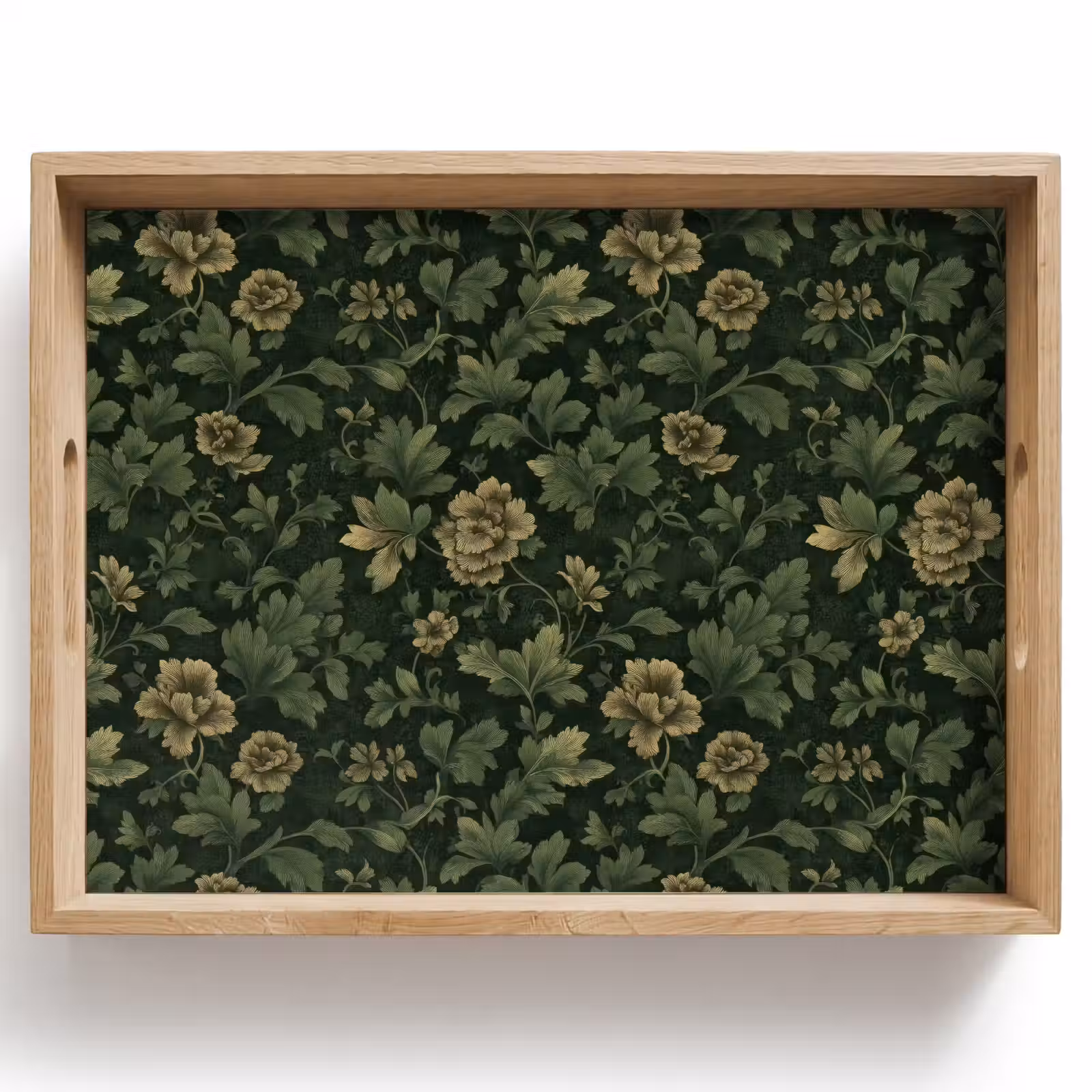 Dienblad - Donker - Groen - Goud - Botanisch — 1