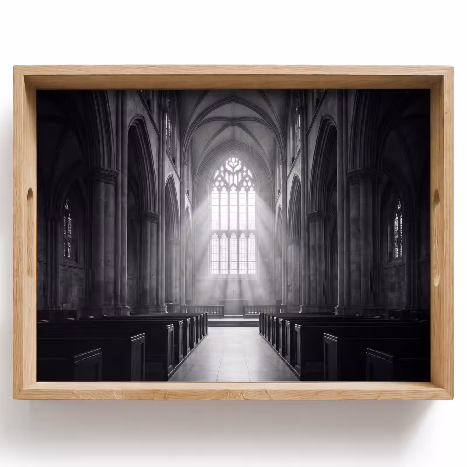 Dienblad - Kerk - Interieur - Lichtstralen - Architectuur - Klassiek — 1