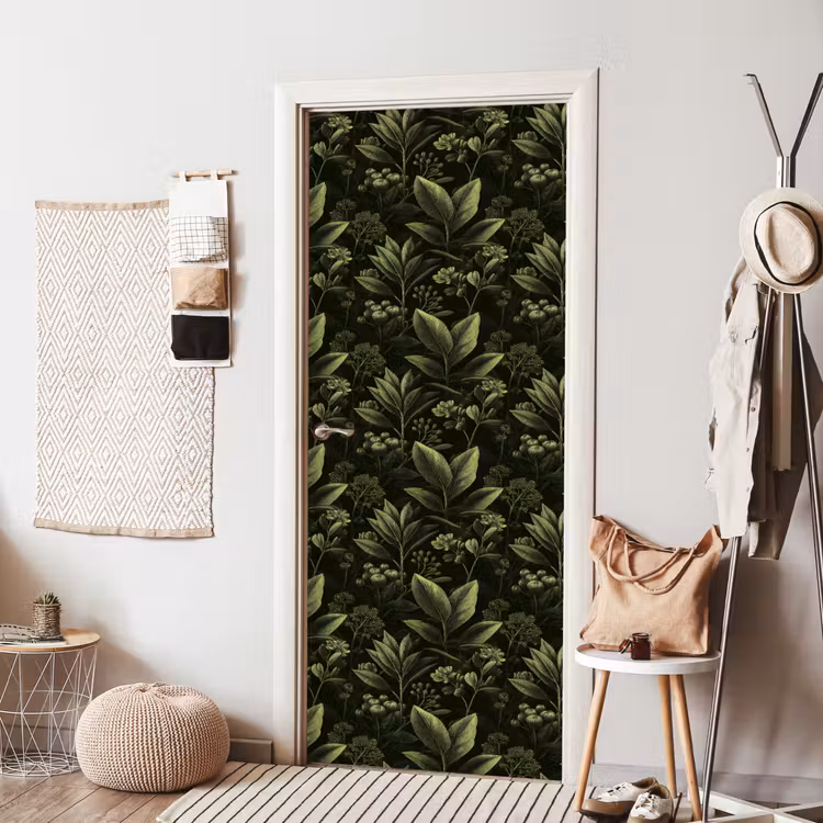 Deursticker - Klassiek - Donker - Botanisch - Planten — 8