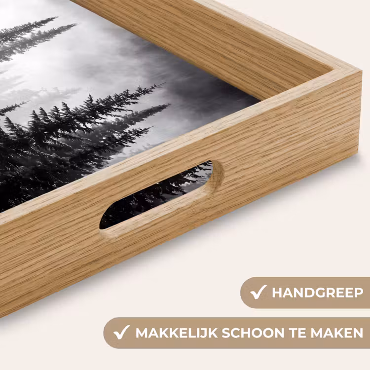 Dienblad - Bos - Mist - Winter - Monochroom - Natuur — 5