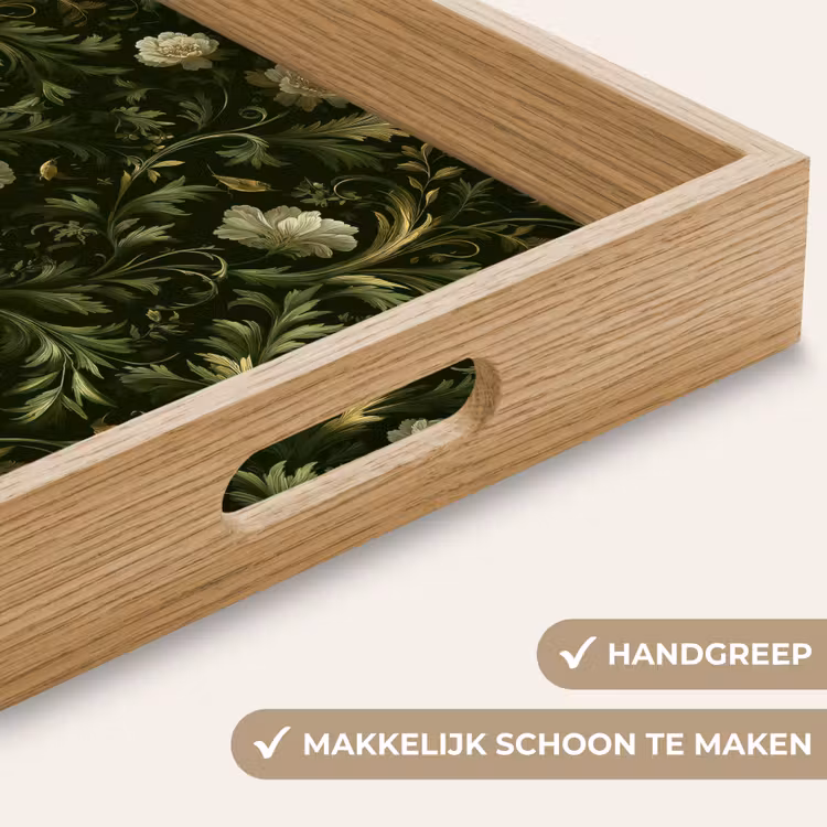 Dienblad - Botanisch - Naadloos - Bloemen — 5