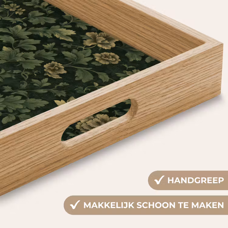 Dienblad - Donker - Groen - Goud - Botanisch — 5