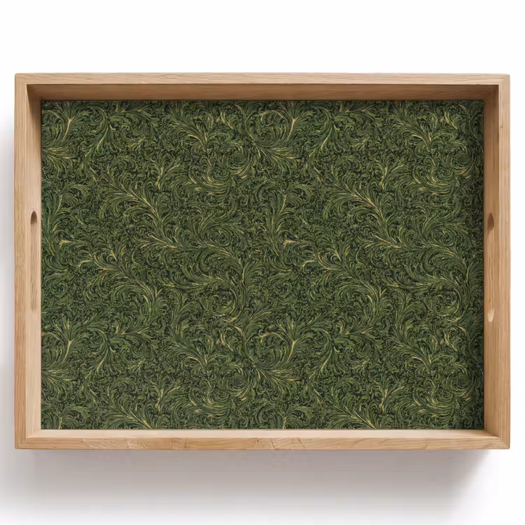 Dienblad - Donker - Groen - Krullend - Botanisch — 1