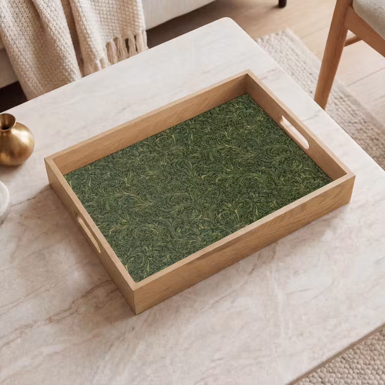 Dienblad - Donker - Groen - Krullend - Botanisch — 2