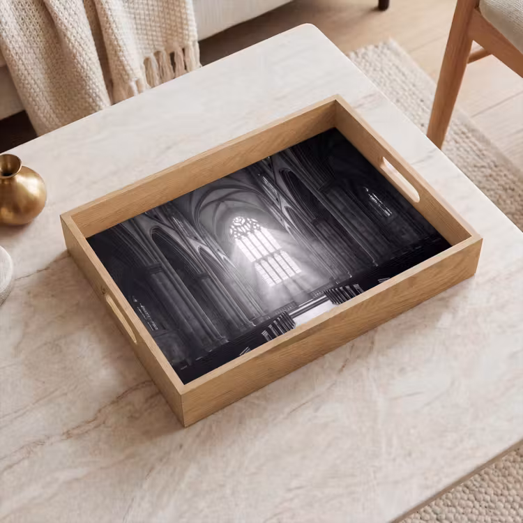 Dienblad - Kerk - Interieur - Lichtstralen - Architectuur - Klassiek — 2