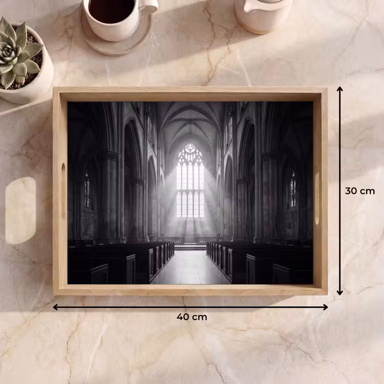 Dienblad - Kerk - Interieur - Lichtstralen - Architectuur - Klassiek — 9