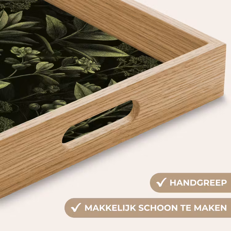 Dienblad - Klassiek - Donker - Botanisch - Planten — 5