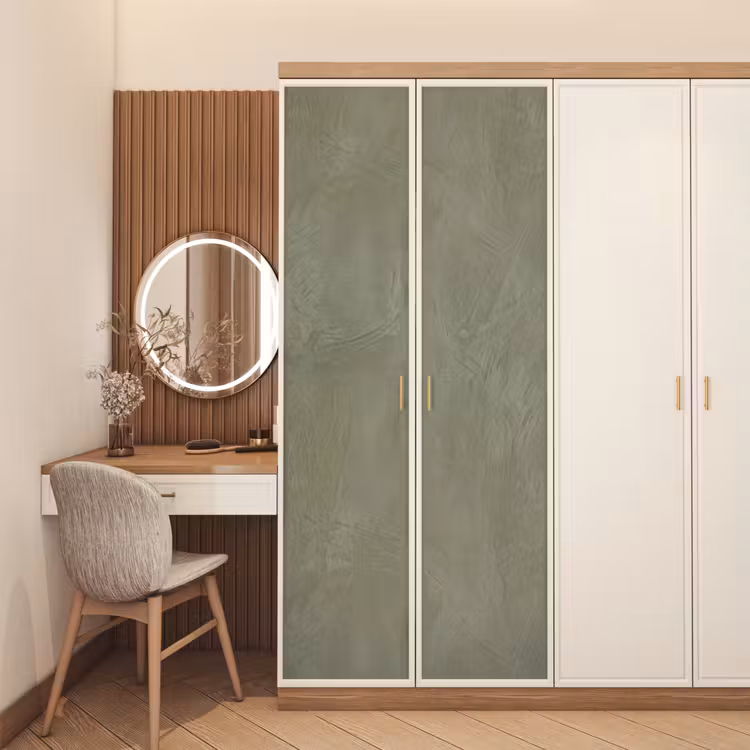 Deursticker - Textuur - Betonlook - Achtergrond - Modern - Groen — 5