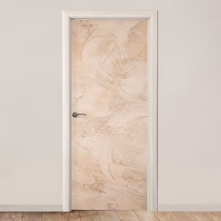 Deursticker - Textuur - Patroon - Abstract - Modern - Beige — 1
